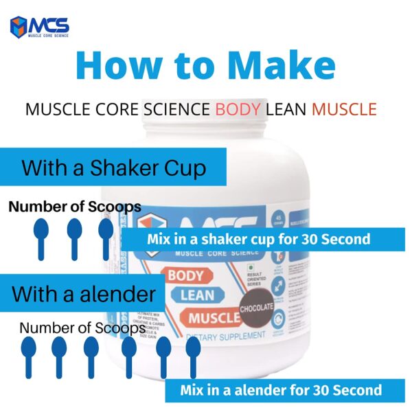 MCS Body Lean Muscle whey protein powder for men weight gain - Image 6