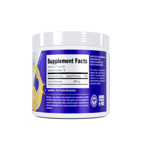 MCS CREATINE 30 SERVING ORANGE FLAVOUR - Image 3